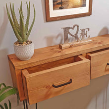 Load image into Gallery viewer, Rustic Console Table with Hairpin Legs
