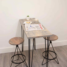 Load image into Gallery viewer, Handmade Rustic Breakfast Bar Table

