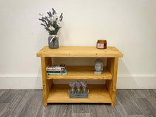 Load image into Gallery viewer, Rustic Wooden Shoe Storage Bench
