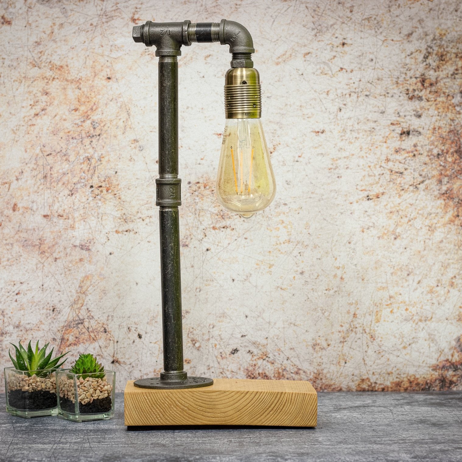 Edison Lamp, Steampunk Lamp, Upcycle Decor, Desk Lamp, hotsell Nightstand Lamp, Industrial Lamp, Desk Light, Unique Lamp, Reclaimed wood