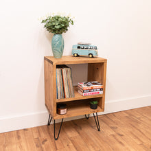 Load image into Gallery viewer, Rustic Vinyl Record Player with Shelf
