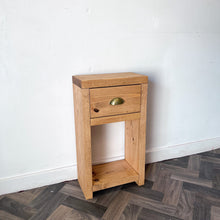 Load image into Gallery viewer, Rustic Wooden Bedside Cabinet &amp; Drawers
