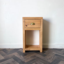 Load image into Gallery viewer, Rustic Wooden Bedside Cabinet &amp; Drawers
